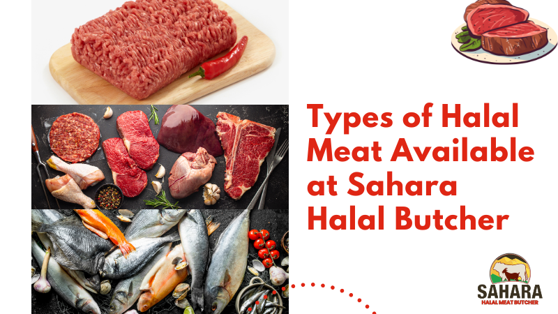 Explore the variety of halal meats at Sahara Halal Butcher in Central Florida, including beef, lamb, chicken, and seafood for diverse culinary experiences.