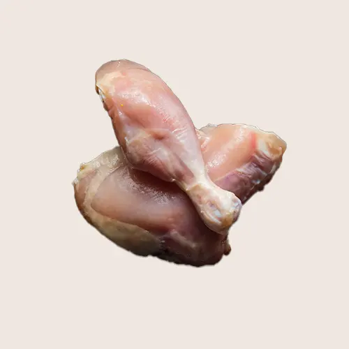 Skinless chicken legs, cleaned and ready for cooking, available at a halal meat butcher shop near Central Florida. A great option for halal food enthusiasts seeking chicken leg/clean/skinless cuts.